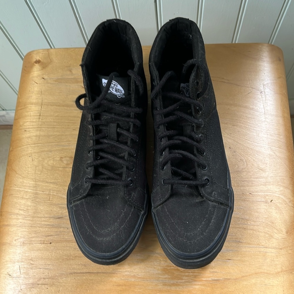 Vans Sk8-Hi, black canvas, 6.5